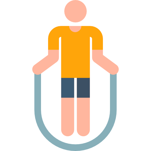 man jumping-rope with a thick rope