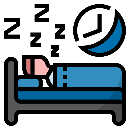 man sleeping in warm bed