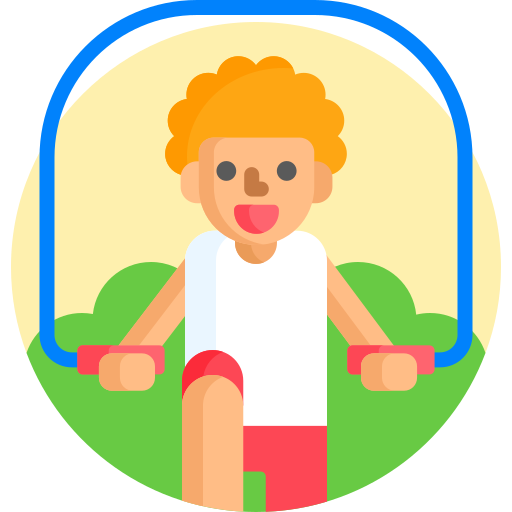 a man jumping rope