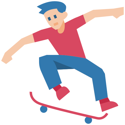 a boy on a skateboard