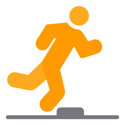 man stumbling
